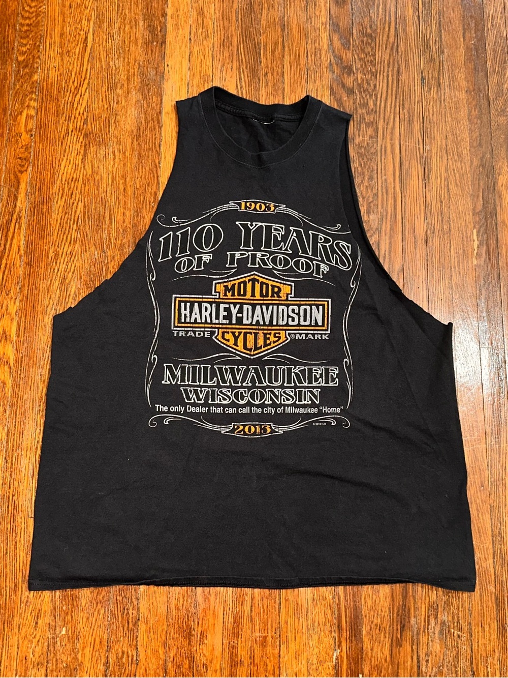2XL Harley Davidson Black Graphic Tank Top - Picture 2 of 5